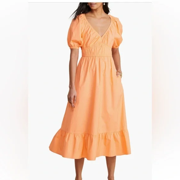 Vineyard Vines Dresses Vineyard Vines Womens Poplin Vneck Midi